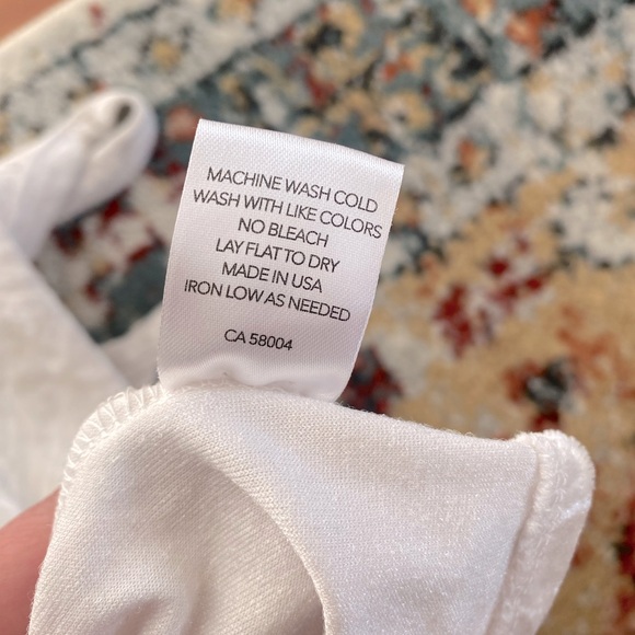 Workhall crushed velvet cropped tank, white/cream color, size S - Picture 3 of 5